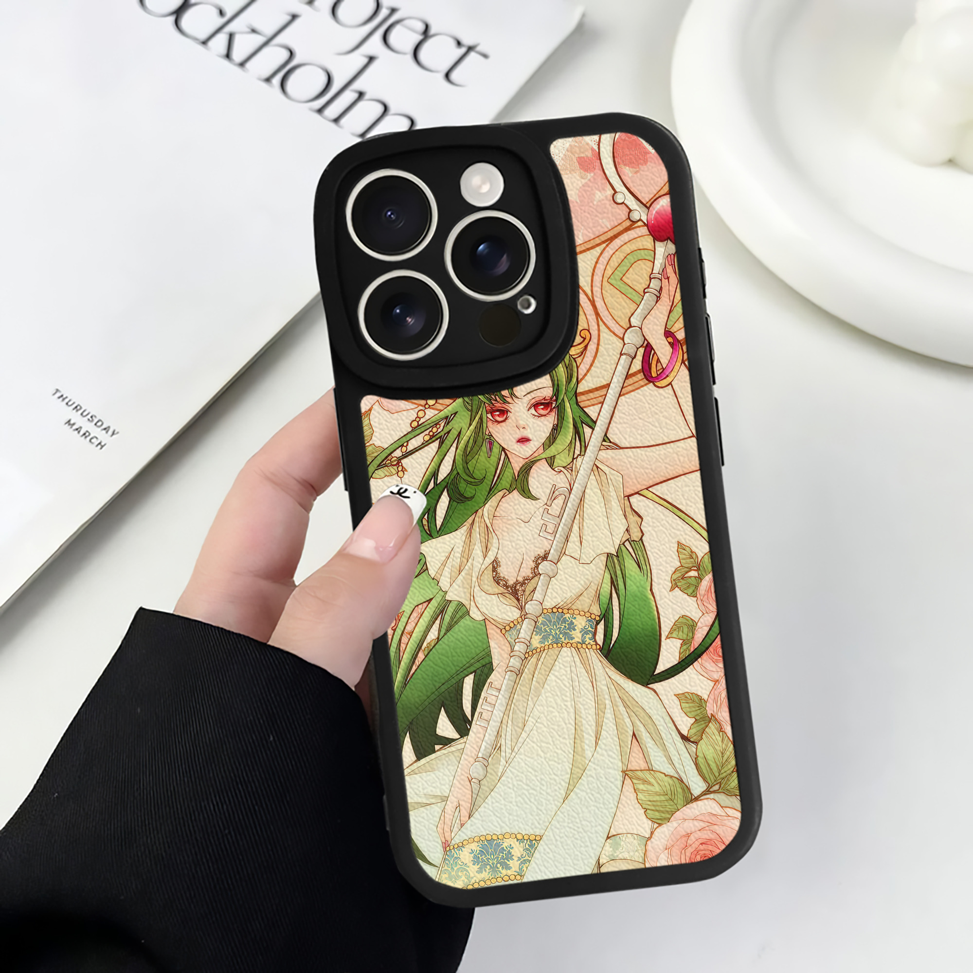（画像用） 美少女戦士セーラームーン Sailor Moon 【iPhone 16シリーズ対応】シリコンスマホケース（レザー調） 材質：シリコン